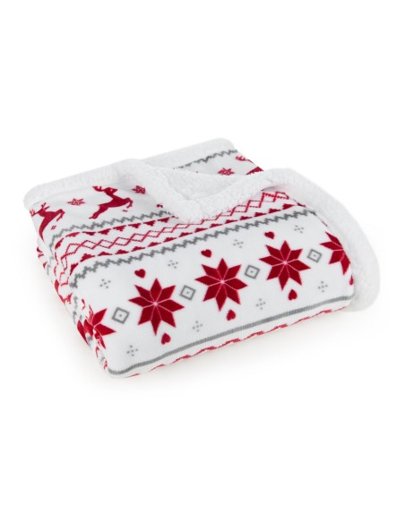 KOC ŚWIĄTECZNY KOC15 150 X 200 CM BIAŁY