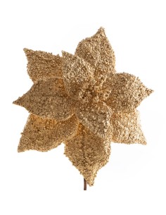 KWIAT ŚWIĄTECZNY 268 O 25 CM ZŁOTY