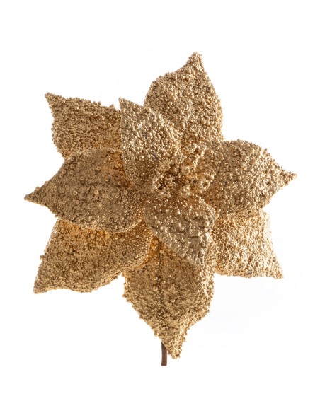 KWIAT ŚWIĄTECZNY 268 O 25 CM ZŁOTY