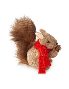 FIGURKA ŚWIĄTECZNA 17 X 10 X 20 CM BRĄZOWY