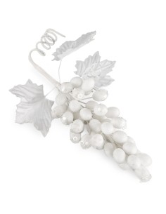 OZDOBA ŚWIĄTECZNA 552 35 X 12 CM BIAŁY