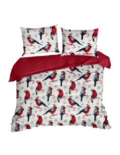 ŚWIĄTECZNY KOMPLET POŚCIELI MELODY 140 X 200 CM BIAŁY 2