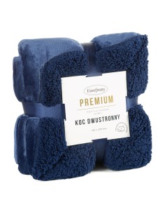 KOC TEDY 150 X 200 CM GRANATOWY 2