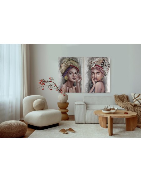 OBRAZ 648 70 X 100 CM BRĄZOWY