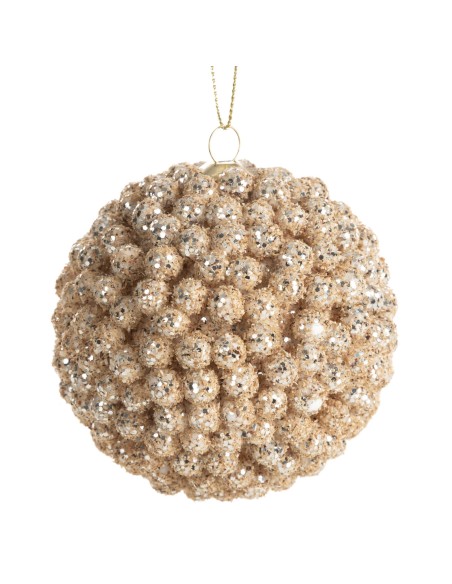 BOMBKA CHOINKOWA O 8 CM JASNOBRĄZOWY