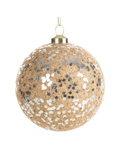 BOMBKA CHOINKOWA O 8 CM JASNOBRĄZOWY
