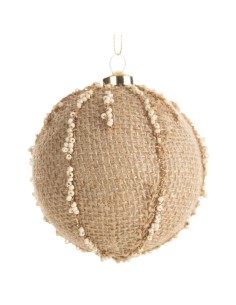 BOMBKA CHOINKOWA O 8 CM JASNOBRĄZOWY
