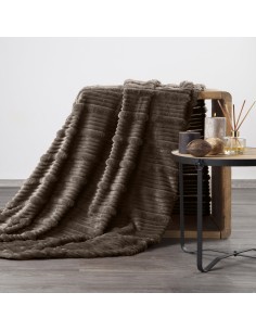 KOC NINA 150 X 200 CM CIEMNOBRĄZOWY