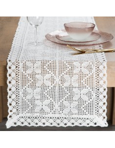 OBRUS MARTHA 40 X 180 CM BIAŁY