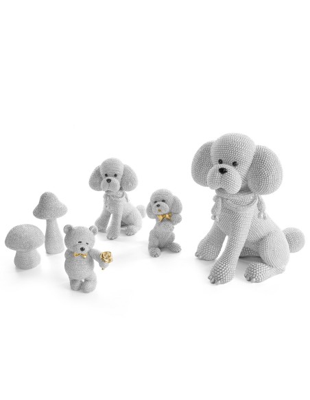 FIGURKA DEKORACYJNA ELDO 8 X 8 X 9 CM SREBRNY