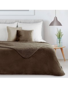 KOC TEDY 200 X 220 CM CIEMNOBRĄZOWY