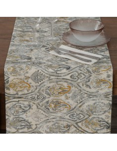 OBRUS BOCONO 40 X 140 CM MUSZTARDOWY