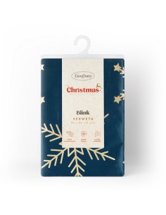 OBRUS ŚWIĄTECZNY 11 85 X 85 CM GRANATOWY 2