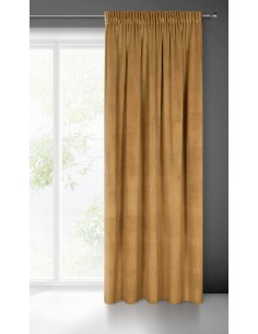 ZASŁONA GOTOWA MELANIE NA TAŚMIE 140 X 270 CM MIODOWY 2