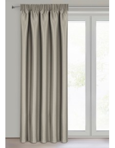 ZASŁONA GOTOWA SELINA NA TAŚMIE 140 X 270 CM CIEMNOBEŻOWY 2