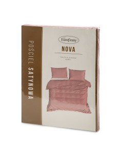KOMPLET POŚCIELI NOVA3 160 X 200 CM PUDROWY RÓŻ 2