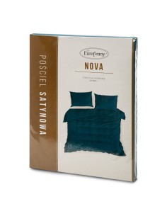 KOMPLET POŚCIELI NOVA3 160 X 200 CM TURKUSOWY 2