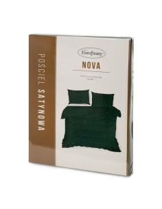 KOMPLET POŚCIELI NOVA3 220 X 200 CM CIEMNOZIELONY 2