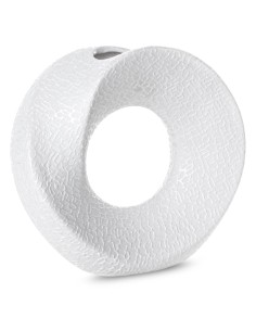 WAZON DEKORACYJNY RISO 23 X 9 X 22 CM BIAŁY