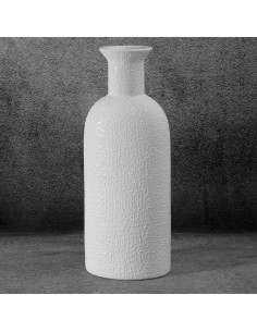 WAZON DEKORACYJNY RISO 16 X 11 X 40 CM BIAŁY 2