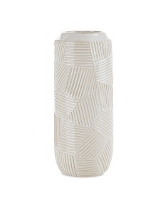 WAZON DEKORACYJNY ROMINA (03) O 12 X 30 CM KREMOWY