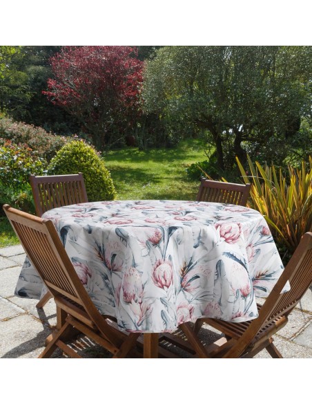 OBRUS GARDEN O 150 CM BIAŁY