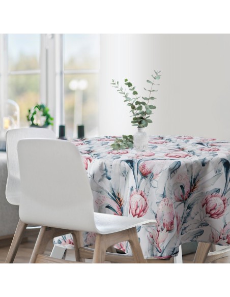 OBRUS GARDEN O 150 CM BIAŁY