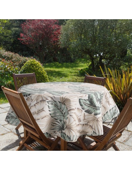 OBRUS GARDEN O 150 CM KREMOWY