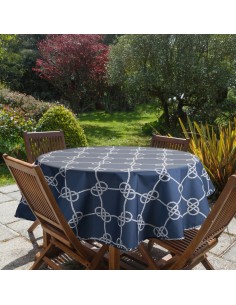 OBRUS GARDEN O 150 CM GRANATOWY