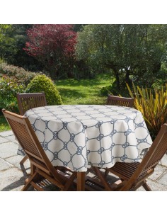 OBRUS GARDEN O 150 CM BIAŁY