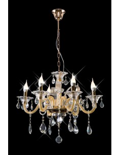 LAMPA GLITTER (2) O 70 X 52 CM ZŁOTY 2