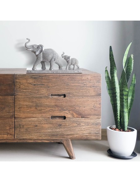 FIGURKA DEKORACYJNA ELDO 12 X 8 X 23 CM SREBRNY