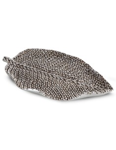 PATERA DEKORACYJNA MOLI 29 X 16 X 3 CM SREBRNY