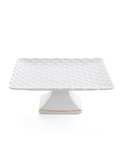 PATERA DEKORACYJNA BELIA (06) 27 X 27 X 10 CM KREMOWY