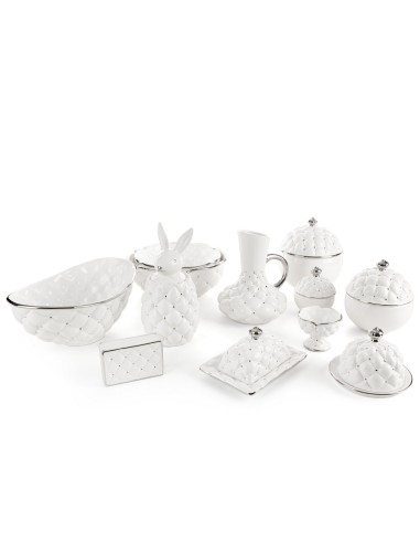 MISA DEKORACYJNA ADORE (02) O 25 X 10 CM BIAŁY