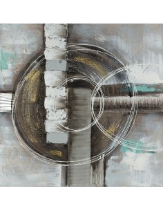 OBRAZ 555B 80 X 80 CM BEŻOWY