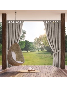 ZASŁONA GOTOWA GARDEN 10 NA SZELKACH 155 X 240 CM BRĄZOWY