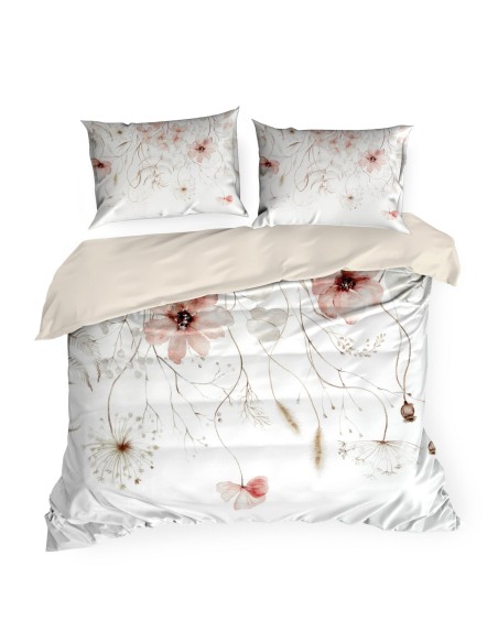 KOMPLET POŚCIELI SATYNOWEJ PREMIUM24 140 X 200 CM BIAŁY