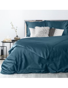 KOMPLET POŚCIELI NOVA3 160 X 200 CM CIEMNONIEBIESKI