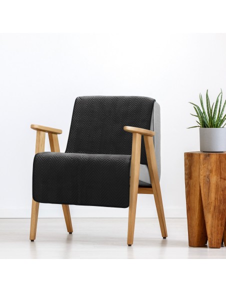 NARZUTA SOFIA 70 X 160 CM CZARNY