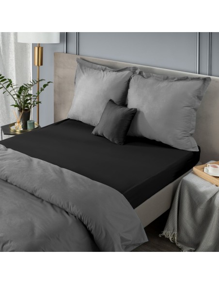 PRZEŚCIERADŁO NOVA 220 X 210 CM CZARNY