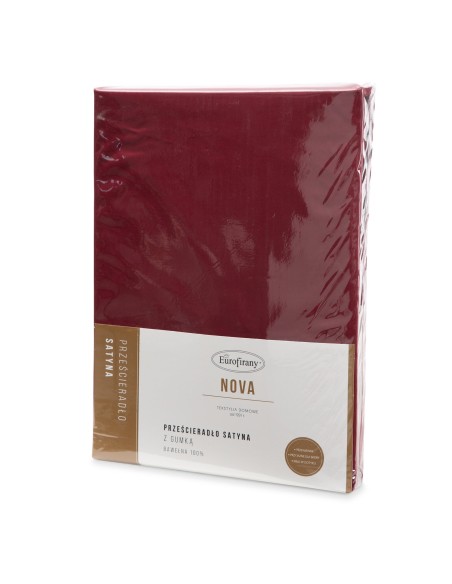 PRZEŚCIERADŁO Z GUMKĄ NOVA3 160 X 200 X 30 CM CZERWONY