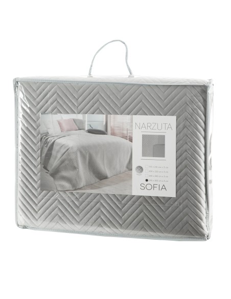 NARZUTA SOFIA 200 X 220 CM SREBRNY