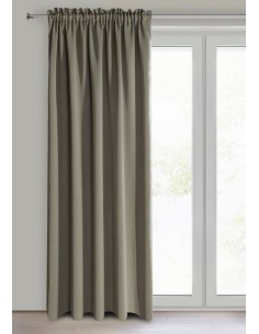 ZASŁONA GOTOWA D91 PARISA NA TAŚMIE 140 X 270 CM CIEMNOBEŻOWY 2