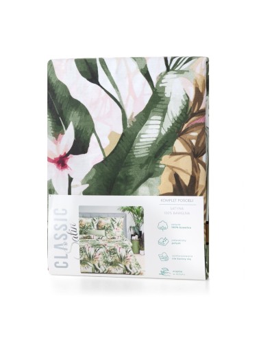 KOMPLET POŚCIELI SATYNOWEJ SPRING 43 220 X 200 CM ZIELONY