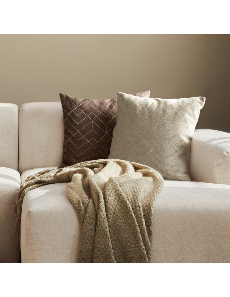 POSZEWKA MILA 01 45 X 45 CM CIEMNOBEŻOWY