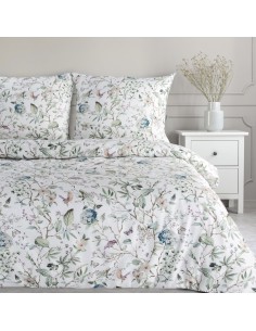 KOMPLET POŚCIELI SATYNOWEJ SPRING 56 140 X 200 CM BIAŁY