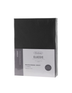 PRZEŚCIERADŁO JERSEY3 90 X 200 X 25 CM CZARNY 2