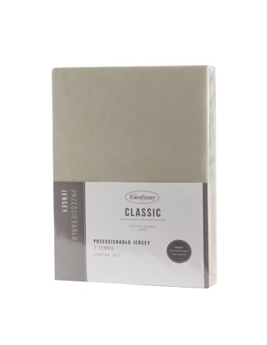 PRZEŚCIERADŁO JERSEY3 120 X 200 X 25 CM BEŻOWY