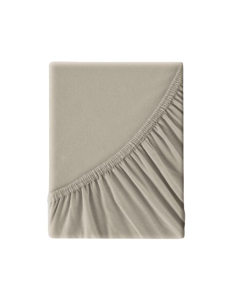 PRZEŚCIERADŁO JERSEY3 120 X 200 X 25 CM BEŻOWY